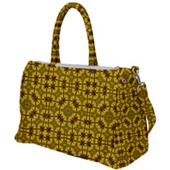 Tile Background Image Graphic Yellow Duffel Travel Bag