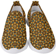 Tile Background Image Geometric Kids  Slip On Sneakers