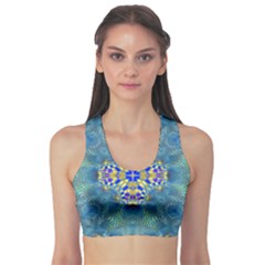 Tile Background Image Graphic Sports Bra by Pakrebo