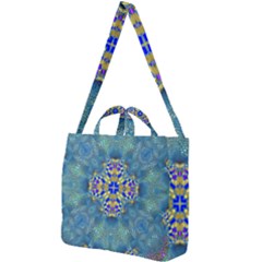 Tile Background Image Graphic Square Shoulder Tote Bag