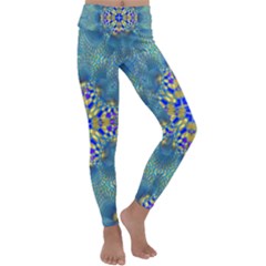 Tile Background Image Graphic Kids  Lightweight Velour Classic Yoga Leggings by Pakrebo