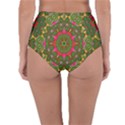 Background Image Pattern Reversible High-Waist Bikini Bottoms View4