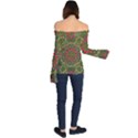 Background Image Pattern Off Shoulder Long Sleeve Top View2