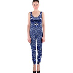 Farbenpracht Kaleidoscope Blue One Piece Catsuit by Pakrebo