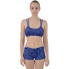 Farbenpracht Kaleidoscope Blue Perfect Fit Gym Set by Pakrebo