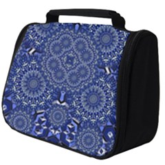 Farbenpracht Kaleidoscope Blue Full Print Travel Pouch (big)