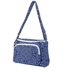 Farbenpracht Kaleidoscope Blue Front Pocket Crossbody Bag