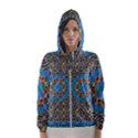 Tile Pattern Background Image Hooded Windbreaker (Women) View1