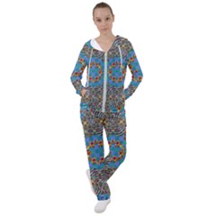 Tile Pattern Background Image Women s Tracksuit