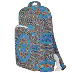 Tile Pattern Background Image Double Compartment Backpack