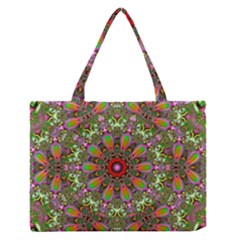 Fractal Image  Background Zipper Medium Tote Bag by Pakrebo