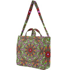 Fractal Image  Background Square Shoulder Tote Bag