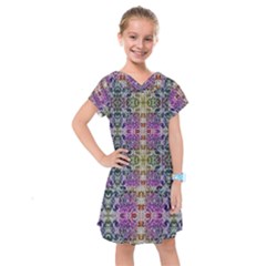 Background Image Pattern Kids  Drop Waist Dress by Pakrebo