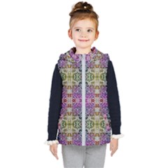 Background Image Pattern Kids  Hooded Puffer Vest by Pakrebo