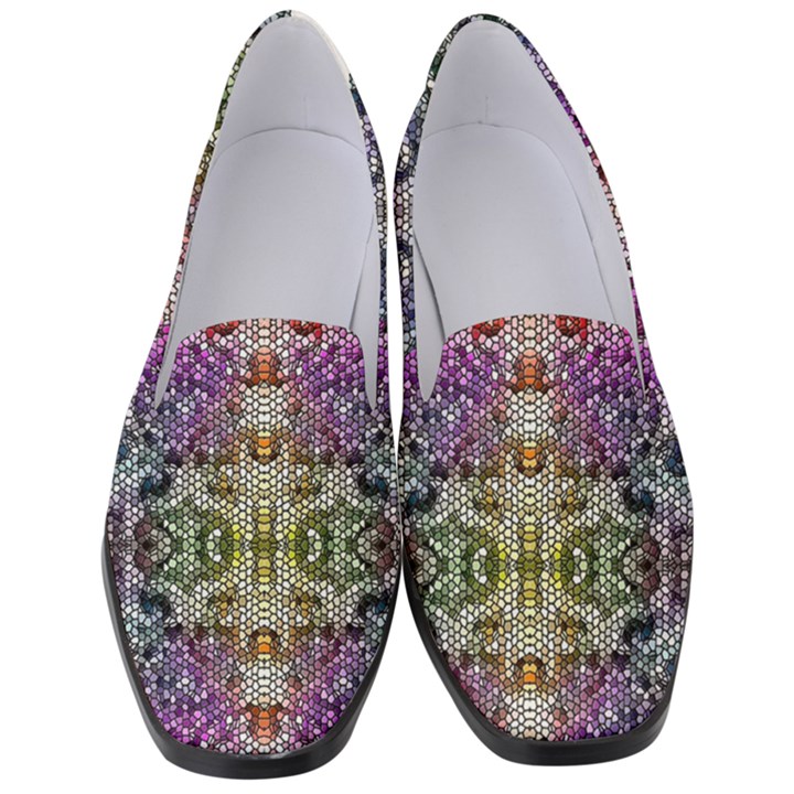 Background Image Pattern Women s Classic Loafer Heels