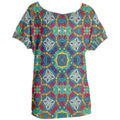 Farbenpracht Kaleidoscope Art Women s Oversized Tee by Pakrebo