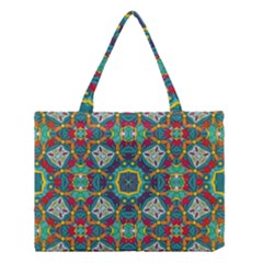 Farbenpracht Kaleidoscope Art Medium Tote Bag by Pakrebo