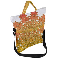 Background Image Ornament Fold Over Handle Tote Bag by Pakrebo