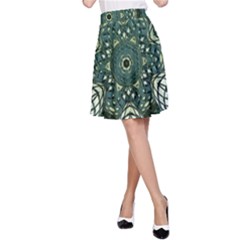 Background Image Decoration A-line Skirt by Pakrebo