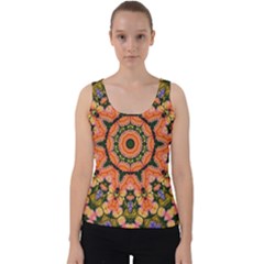 Background Pattern Structure Art Velvet Tank Top by Pakrebo