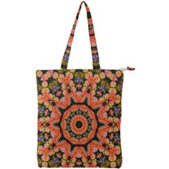 Background Pattern Structure Art Double Zip Up Tote Bag