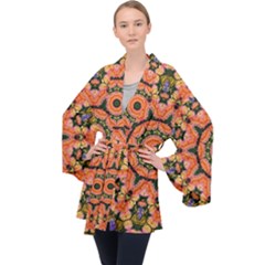 Background Pattern Structure Art Velvet Kimono Robe