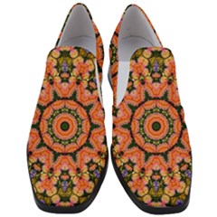 Background Pattern Structure Art Slip On Heel Loafers