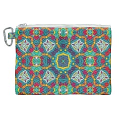 Farbenpracht Kaleidoscope Art Canvas Cosmetic Bag (xl) by Pakrebo