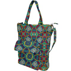 Farbenpracht Kaleidoscope Art Shoulder Tote Bag by Pakrebo