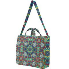 Farbenpracht Kaleidoscope Art Square Shoulder Tote Bag