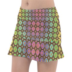 Tile Background Image Pattern Art Tennis Skirt by Pakrebo