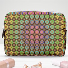 Tile Background Image Pattern Art Make Up Pouch (medium) by Pakrebo