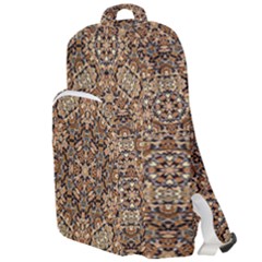 Pattern  Background Double Compartment Backpack