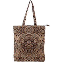 Pattern  Background Double Zip Up Tote Bag