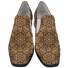 Pattern  Background Slip On Heel Loafers