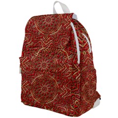 Tile Background Image Pattern 3d Red Top Flap Backpack