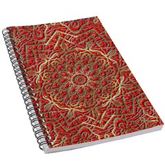 Tile Background Image Pattern 3d Red 5 5  X 8 5  Notebook