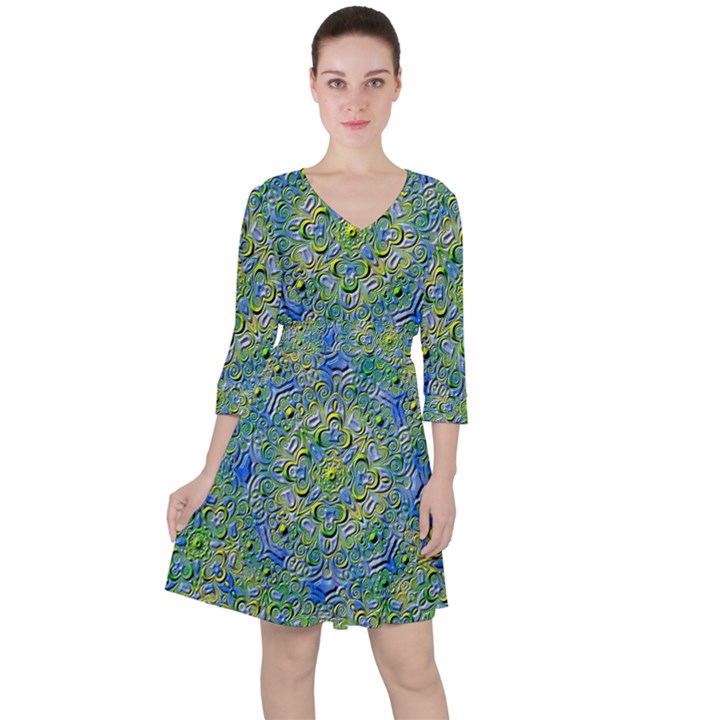 Farbenpracht Kaleidoscope Ruffle Dress