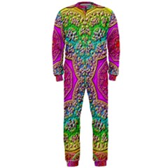 Mandala  Background Geometric Onepiece Jumpsuit (men)  by Pakrebo