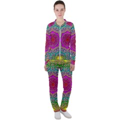 Mandala  Background Geometric Casual Jacket And Pants Set