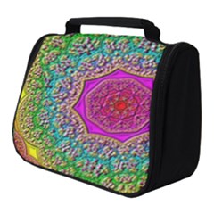 Mandala  Background Geometric Full Print Travel Pouch (small)