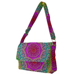 Mandala  Background Geometric Full Print Messenger Bag