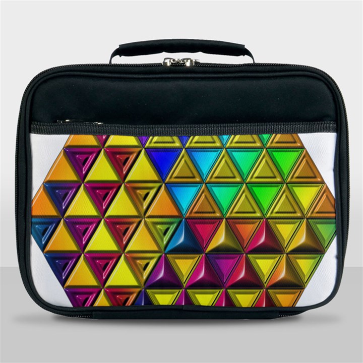 Cube Diced Tile Background Image Lunch Bag