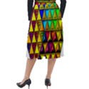 Cube Diced Tile Background Image Classic Velour Midi Skirt  View2