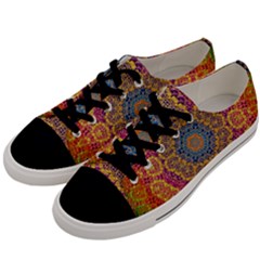 Background Image Decorative Men s Low Top Canvas Sneakers