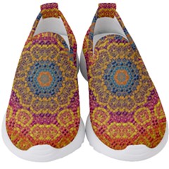 Background Image Decorative Kids  Slip On Sneakers