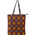 Tile Background Image Decorative Double Zip Up Tote Bag View1