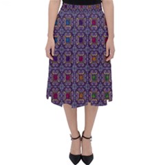 Tile Background Image Pattern Classic Midi Skirt by Pakrebo