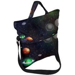 Galactic Fold Over Handle Tote Bag by WensdaiAmbrose