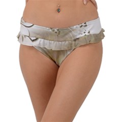 Flora Flowers Background Leaf Frill Bikini Bottom